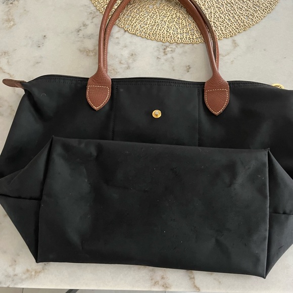 longchamp tote bag black size medium - Picture 2 of 6